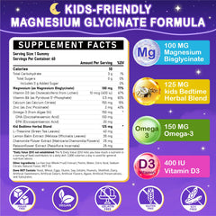 Box and bottle packaging shot for kid magnesium glycinate gummies
