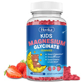 Bottle of sugar-free strawberry magnesium glycinate gummies for kids