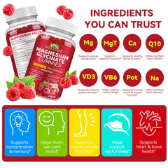 Sleep support and relaxation from magnesium glycinate gummies