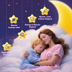 Adults and kids enjoying chewable magnesium glycinate gummies