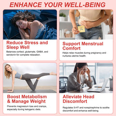 Graphic showing magnesium glycinate and magnesium taurate components