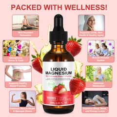 Strawberry-flavored liquid packaging and bottle