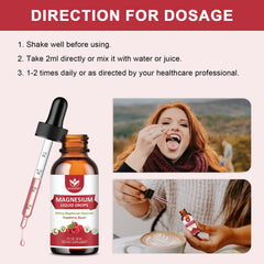 Ingredients label graphic for magnesium glycinate liquid drops