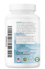 Back of bottle packaging with directions and nutrition facts