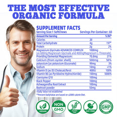 Ingredient list showing Vitamin D, B6, CoQ10 and calcium