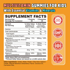 Gummies in Strawberry and Banana flavors