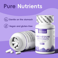 Side view of bottle showing supplement facts label