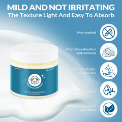 Close-up of magnesium lotion texture