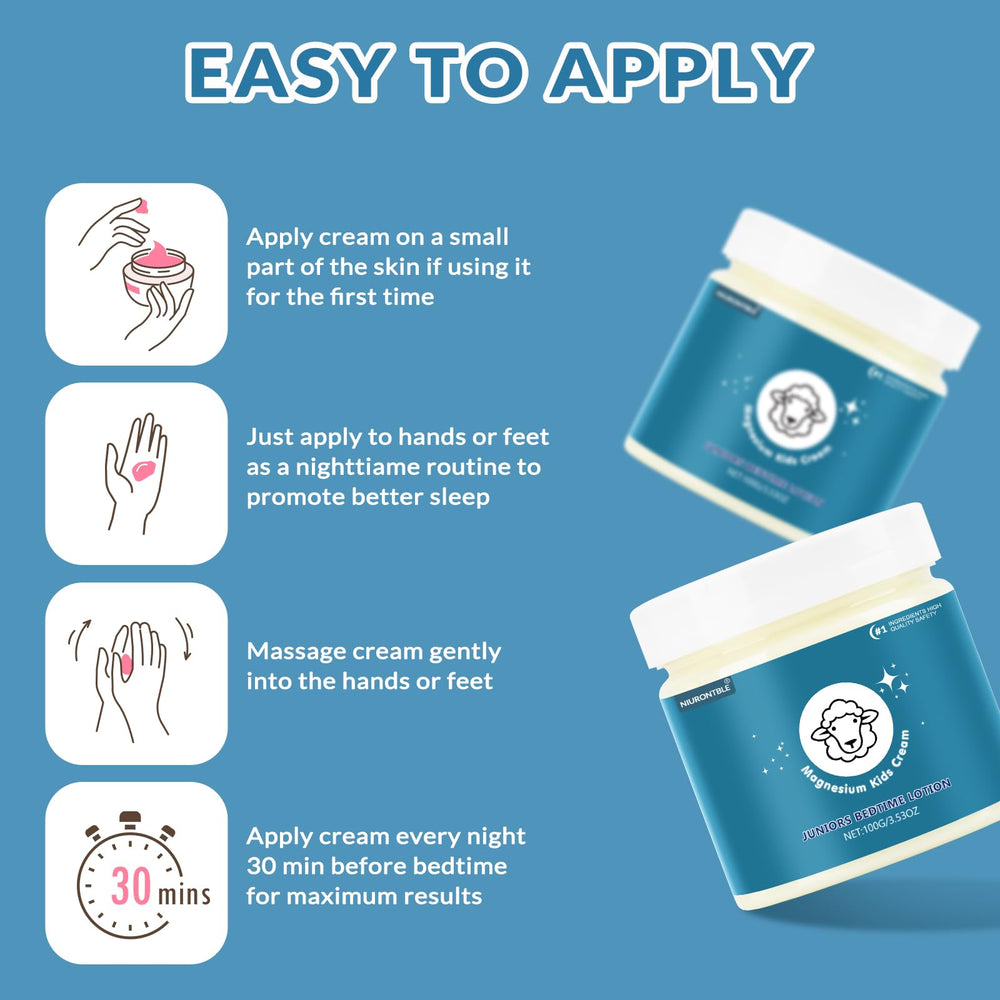 Non-greasy, quick-absorbing magnesium lotion on skin