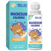 Kids magnesium lotion bottle cover illustrating sleep and calm concept