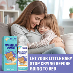 Hero image of magnesium lotion for kids with roll-on applicator