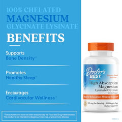 Capsules shown in close view highlighting chelated magnesium