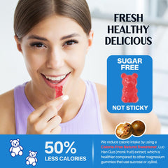 Two-pack magnesium gummies packaging for men and women