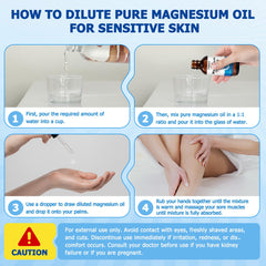 Magnesium oil spray for feet and body use