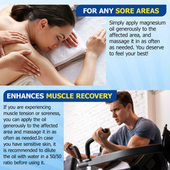 Magnesium oil used as deodorant