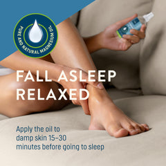 Magnesium oil spray product on white background