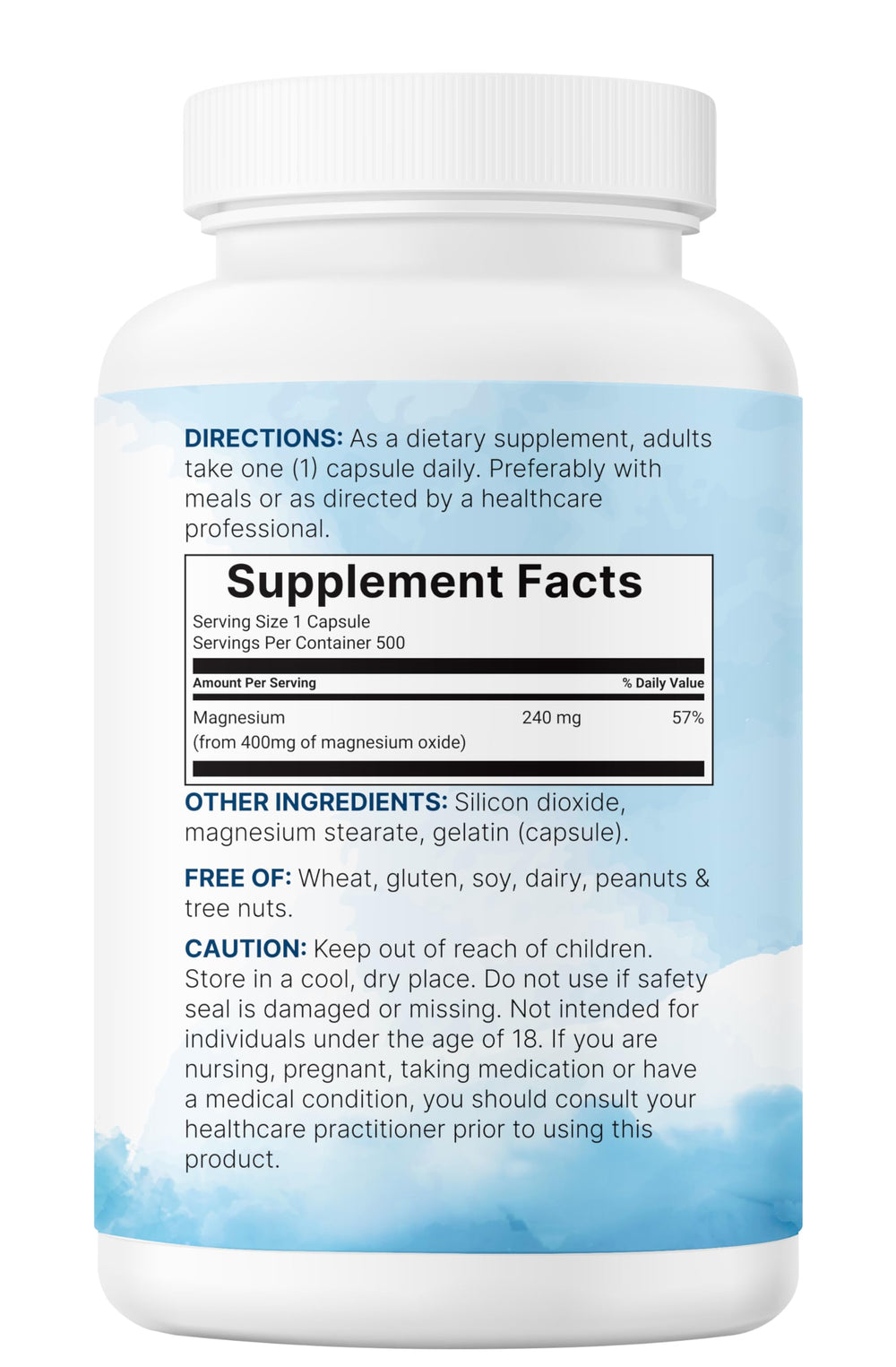 Non-GMO claim on bottle label