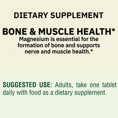 Magnesium oxide 400mg tablet promoting heart health