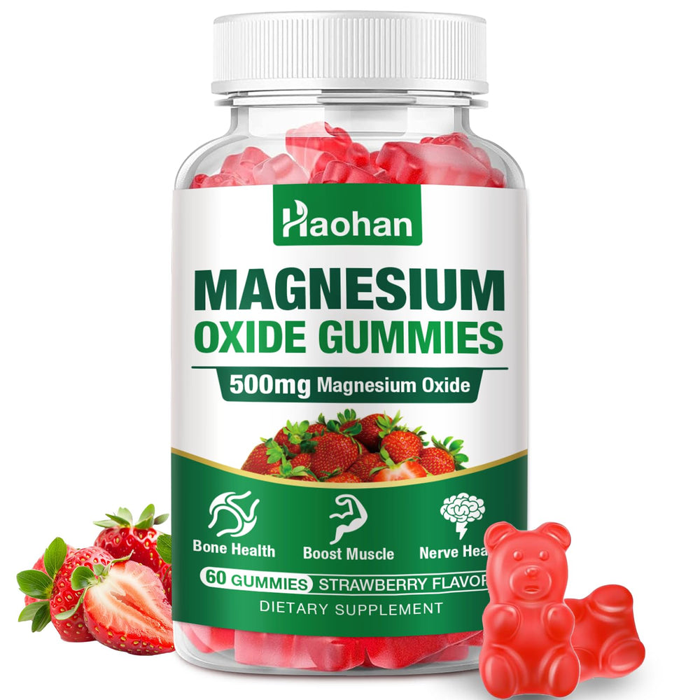 Hero image: Magnesium Oxide Gummies Strawberry bottle