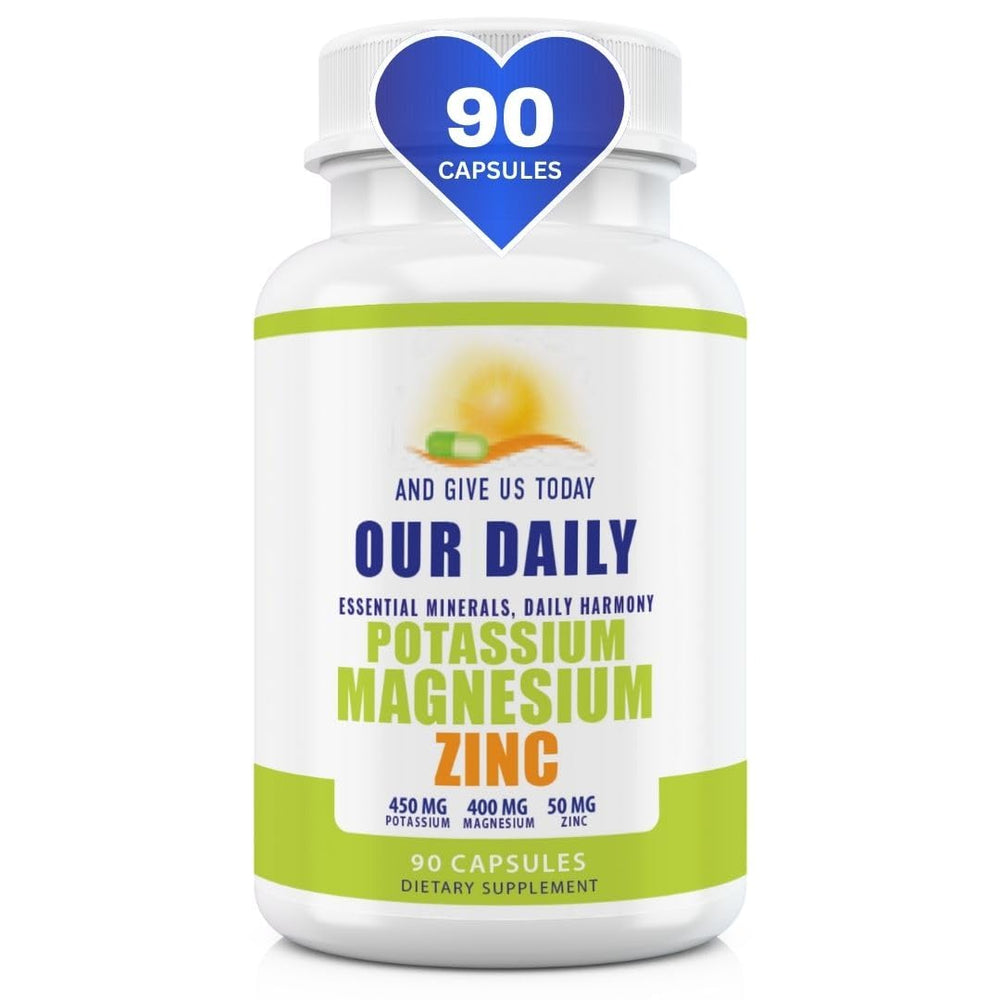Product hero image showing Magnesium Potassium Zinc supplement bottle