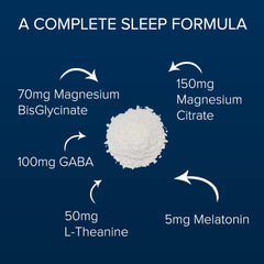 Vegan and Gluten-Free certification on the sleep powder packaging