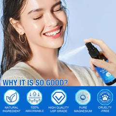 Close-up of Magnesium Spray label