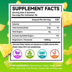 Close-up of pineapple-flavored gummies showing texture
