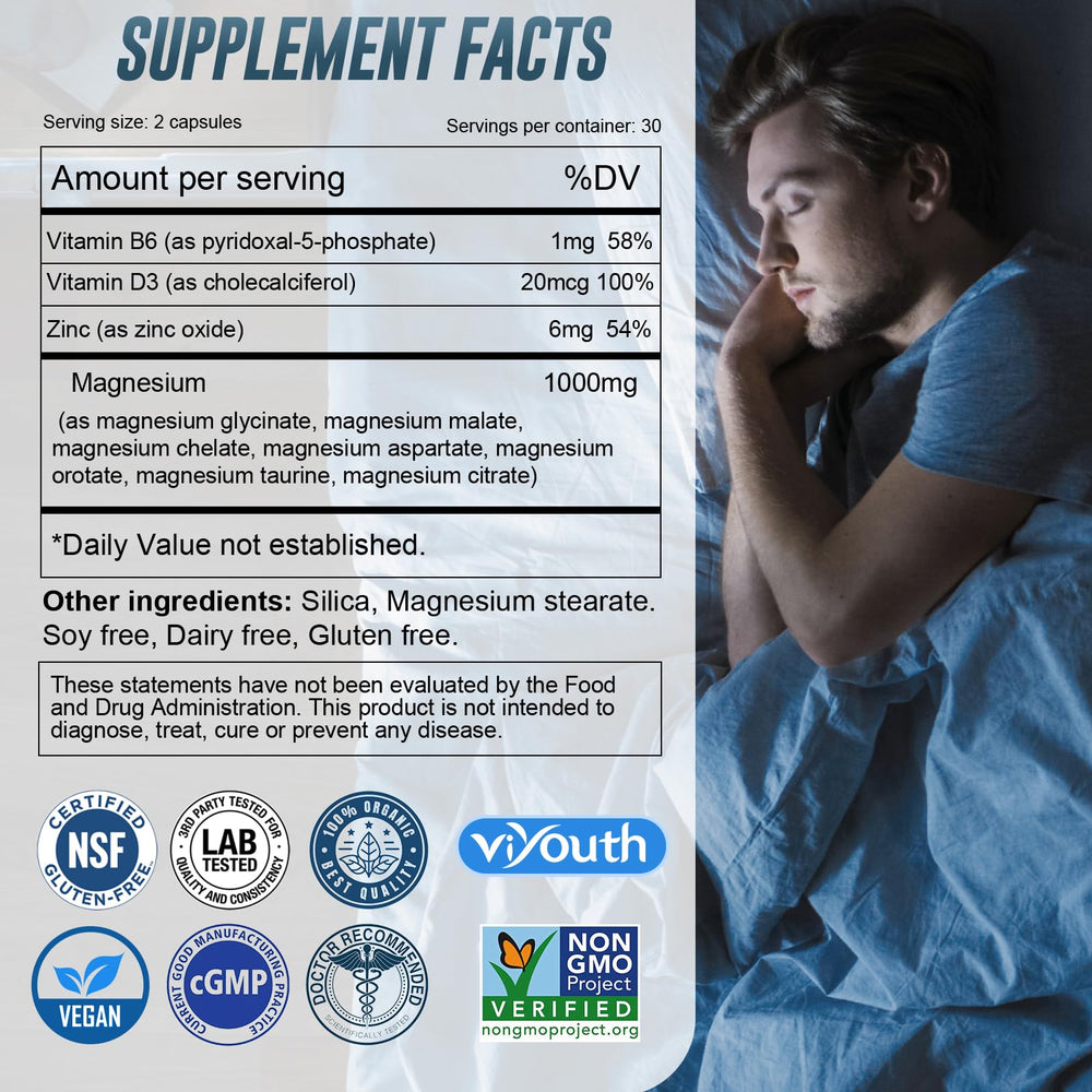 Close-up of Magnesium 7 Complex capsules