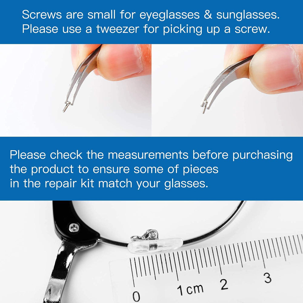 Curved tweezer handling tiny screws