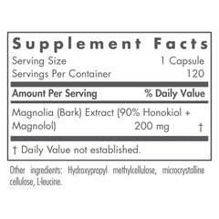 Magnolia extract bottle highlighting honokiol and magnolol