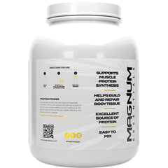 Magnum Whey 100+ vanilla back label shows nutrition facts and ingredients