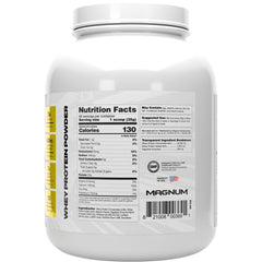 Magnum Whey 100+ vanilla blending with water for a quick post-workout shake