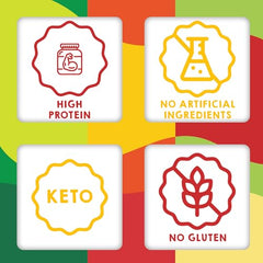 Magos Egg Chips crunch close-up on plate emphasizes protein-packed snacking