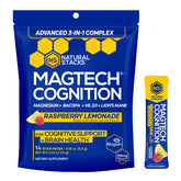Front view of MagTech Cognition bottle with label