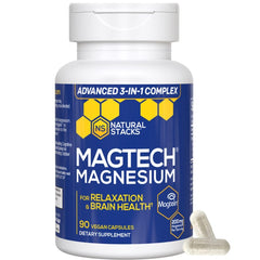 MagTech Magnesium bottle and capsules