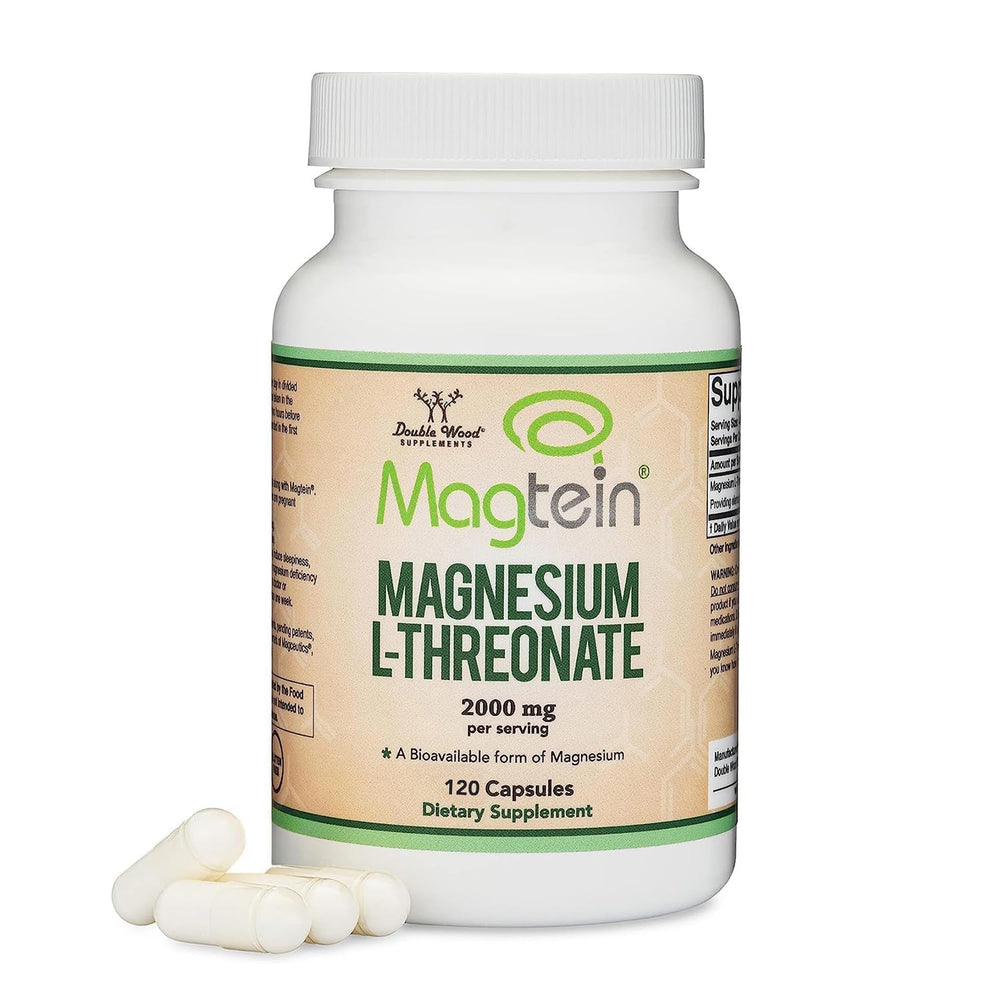 Magnesium L-Threonate Magtein bottle and capsules