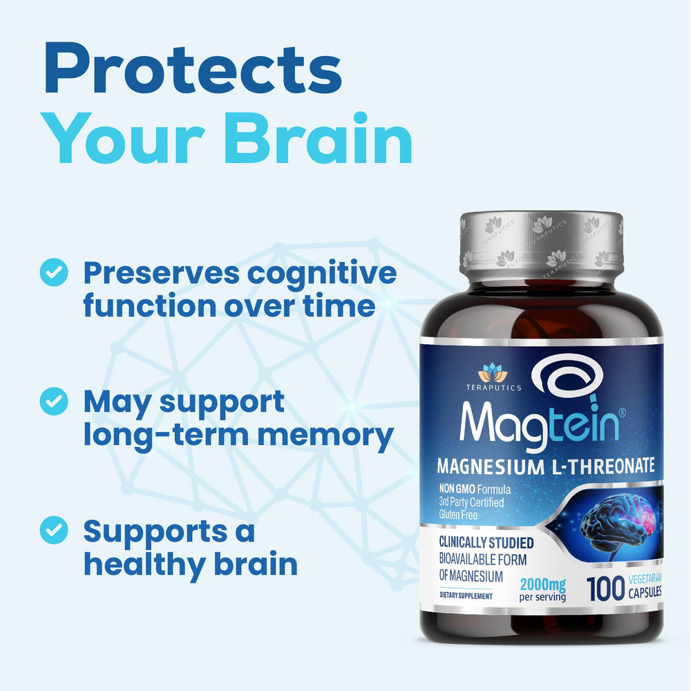 Magtein brain health supplement packaging