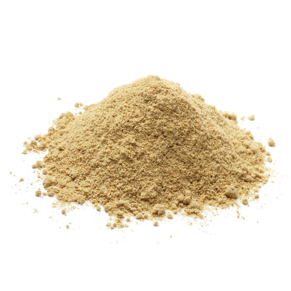 Close-up of Maitake mushroom powder texture