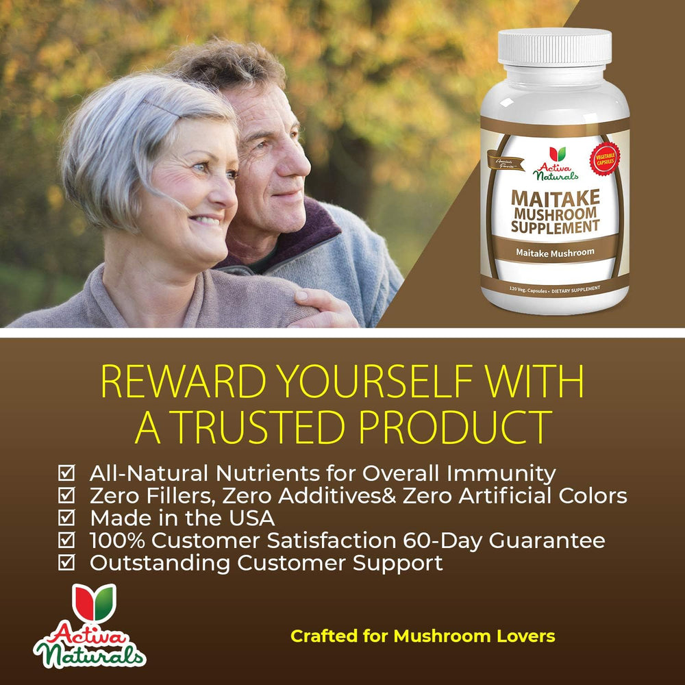 Daily-use Maitake mushroom capsules for wellness and energy