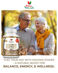 USA-made Maitake mushroom supplement packaging