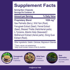 Woman silhouette emphasizing curves for hips and glutes
