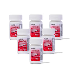 Major Ferosul Ferrous Sulfate 325mg tablets bottle with red label