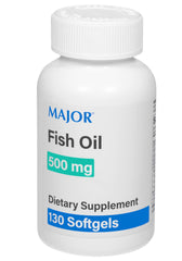 Front view of MAJOR Fish Oil 500mg Softgels bottle