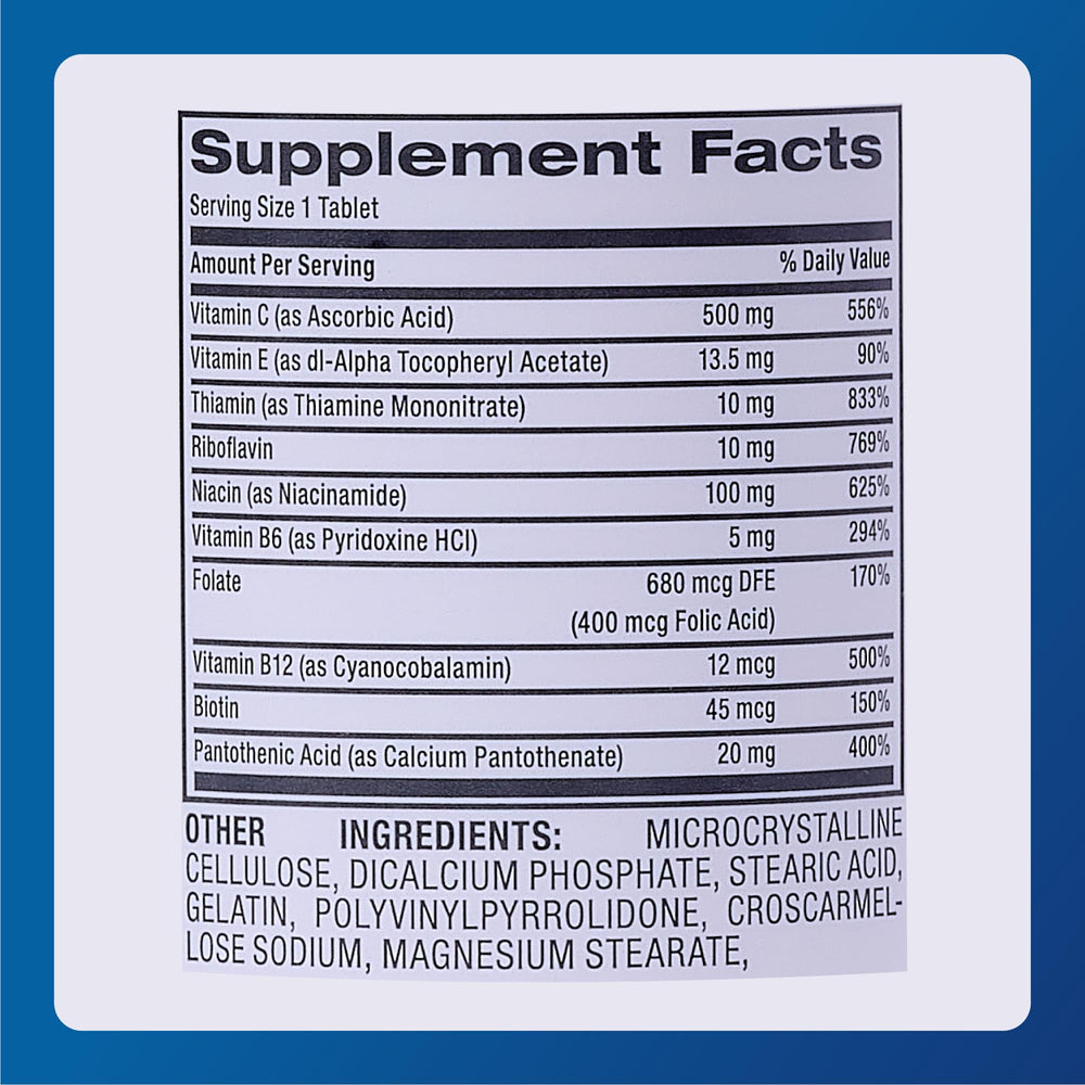 Active ingredients illustration for MAJOR Stress Formula