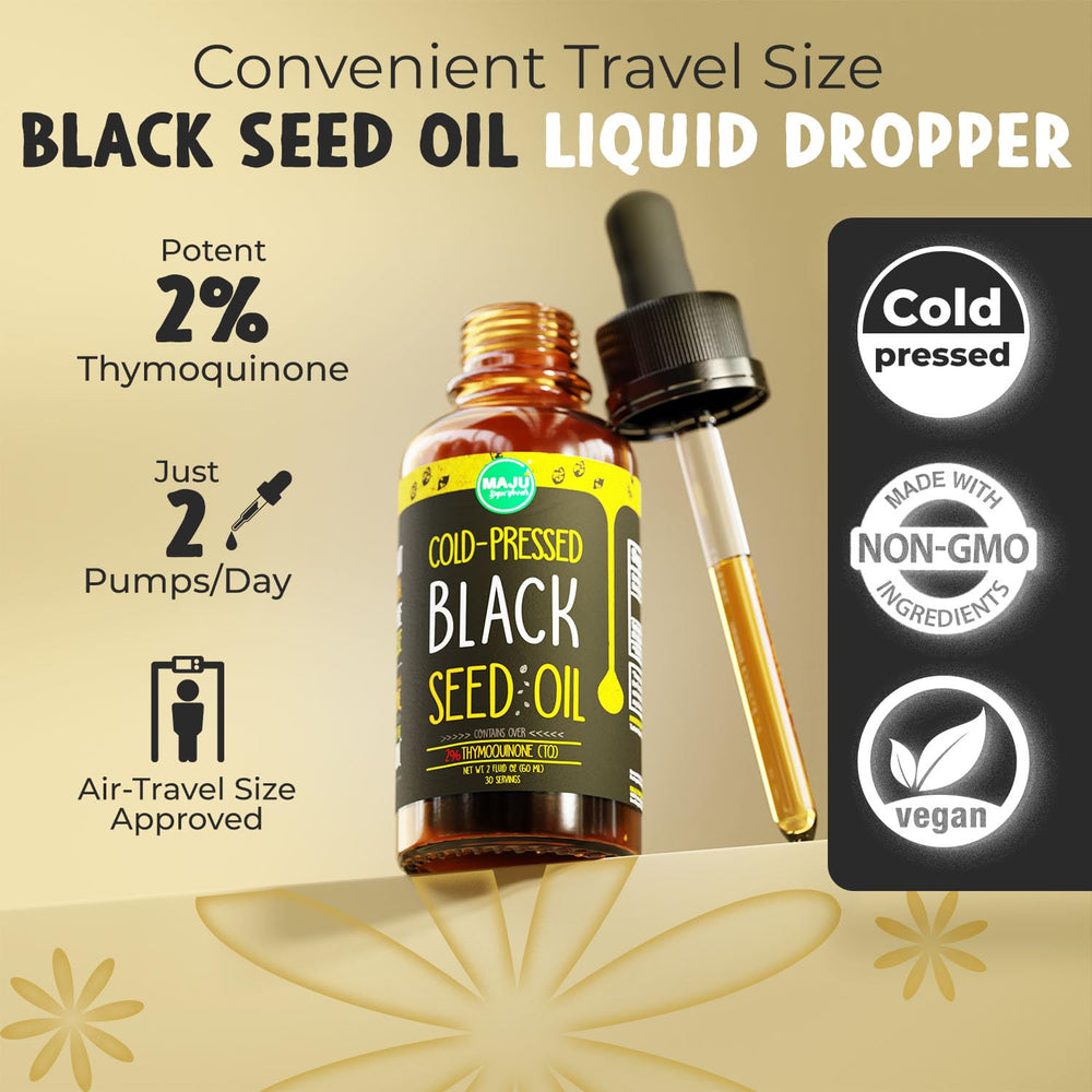 Cold-pressed Turkish black cumin seed oil by Maju