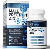 Male enhancing supplement bottle with 60 capsules