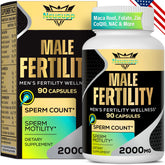 Bottle of Fertility Supplements for Men with 90 capsules