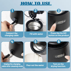 Dust cover closed for easy storage