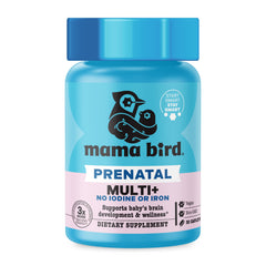 Front view of Best Nest Wellness Mama Bird Prenatal Multi Plus bottle