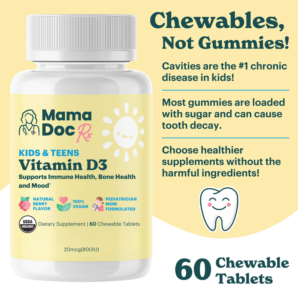 Two-month supply packaging for kids ages 3 and up